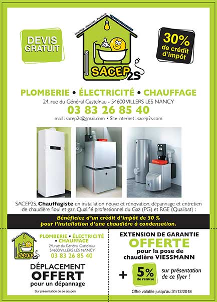 5% de remise pour la pose d'une chaudière Viessmann + extension de garantie offerte